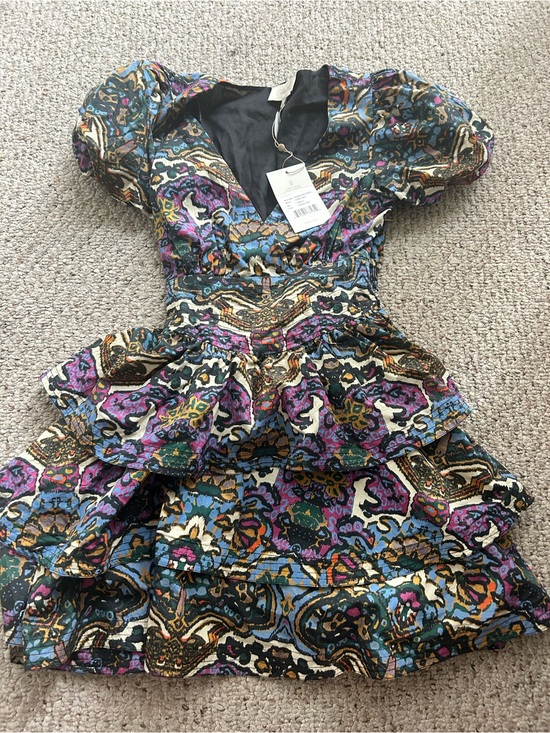 Cleobella Dresses & Skirts - Cleobella Multicolor Floral Paisley Mini Dress - Purple, Blue, Green, Gold